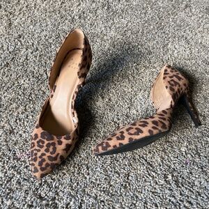 Cat print heels